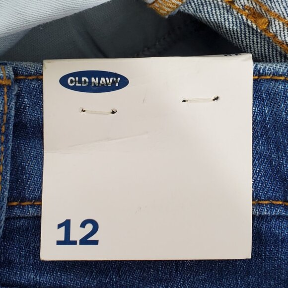 Old Navy Medium Wash Denim Jean Skirt With Light Distressing NEW NWT Size 12 - Picture 7 of 8